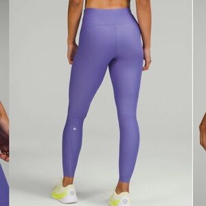 Lululemon SenseKnit high rise running tights leggings 28” reflective details